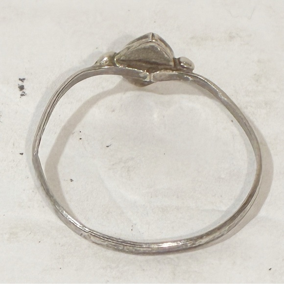 925 Sterling Silver Ring Size 9 Abalone Shell Handmade Jewelry - Picture 3 of 5